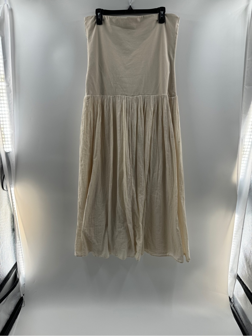 Aerie At The Barre Convertible Maxi Skirt Dress Cake Batter Women’s Large - Picture 5 of 8